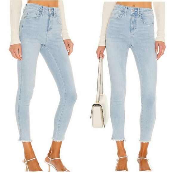 Free People x We The Free High Rise Jegging Frayed Hem in Deep Indigo || SZ 24 - Picture 1 of 13